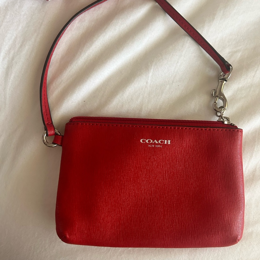 Red coach purse